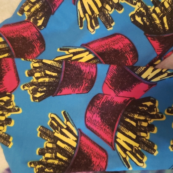 Lularoe French Fry Leggings, OS - Picture 1 of 2